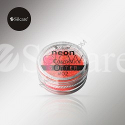 Decor pentru unghii NADP029SS GLOW Neon Silcare Rosu 02 3g